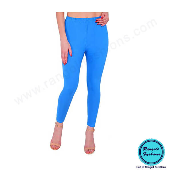 Lucra Spandex Cotton Legging Blue View 3